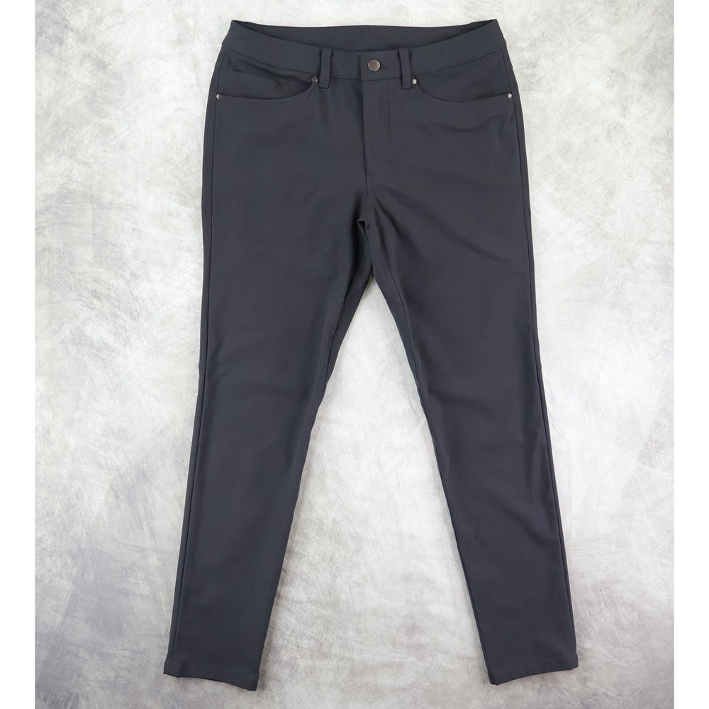 Lululemon ABC Slim-Fit 5 Pocket Pant Warpstreme Men 32x30 Grey Technical